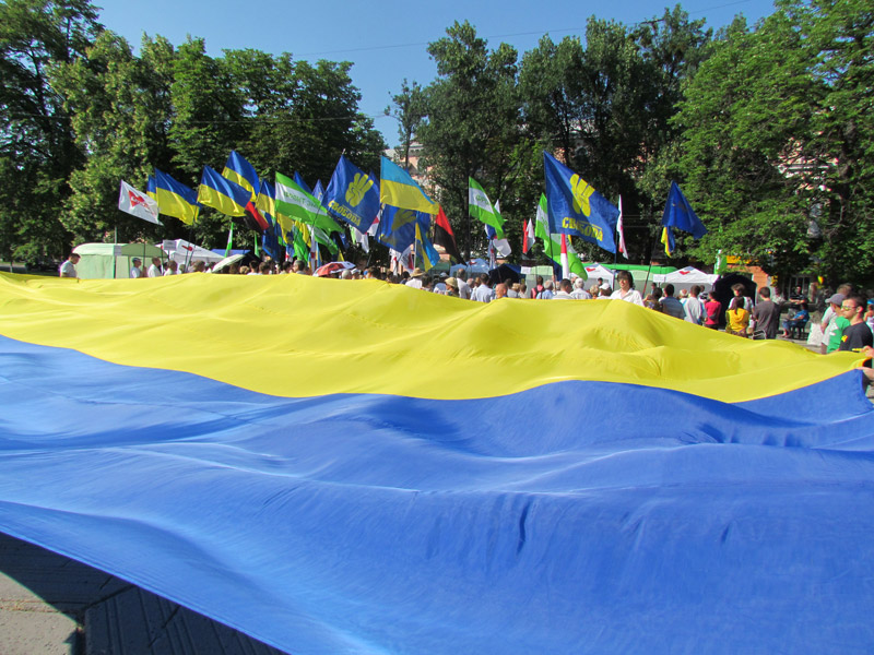 У Полтаві протестували проти мовного закону Ківалова-Колесніченка