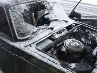 У Миргороді у жінки згорів гараж разом із автомобілем