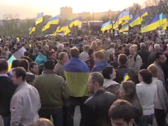 У Донецьку близько 7 тисяч людей вийшли на мітинг за єдність України