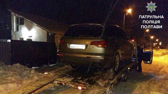 У Полтаві затримали «Audi Q7» яку 2 роки тому викрали на Києвщині