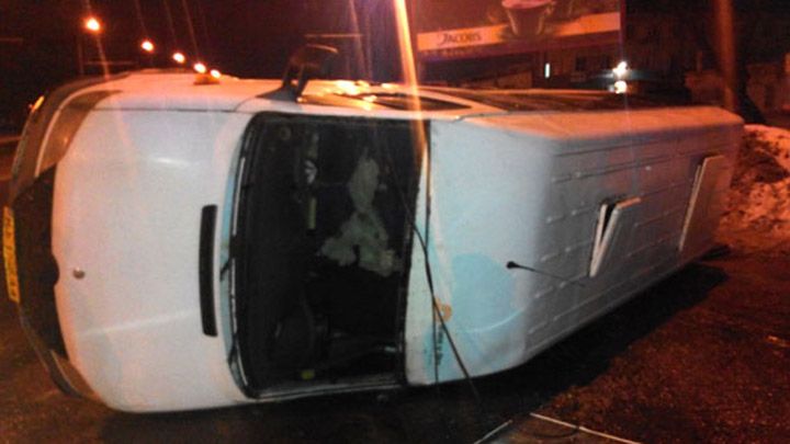 У Полтаві п’яний водій зіткнувся з мікроавтобусом забитим людьми