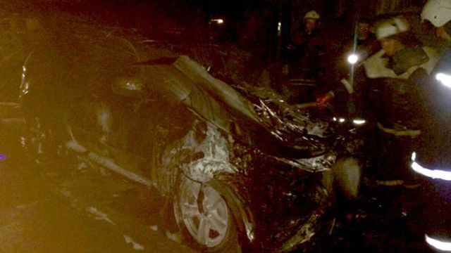 У Кременчуці згорів автомобіль «BMW X5» - поліція підозрює підпал
