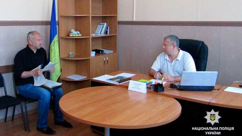 Керівник поліції Полтавщини провів виїзний прийом громадян в Кобеляцькому відділі поліції