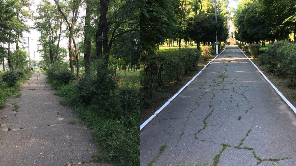Парк Богдана Хмельницького  облаштовують небайдужі містяни
