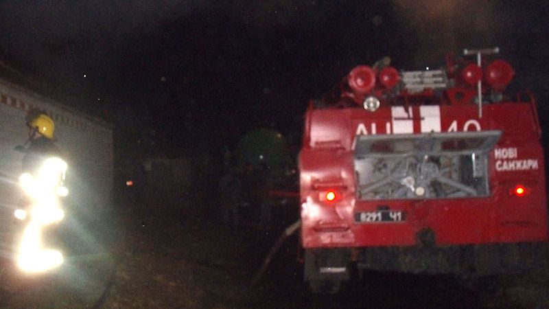 У Нових Санжарах рятувальники гасили пожежу в житловому будинку