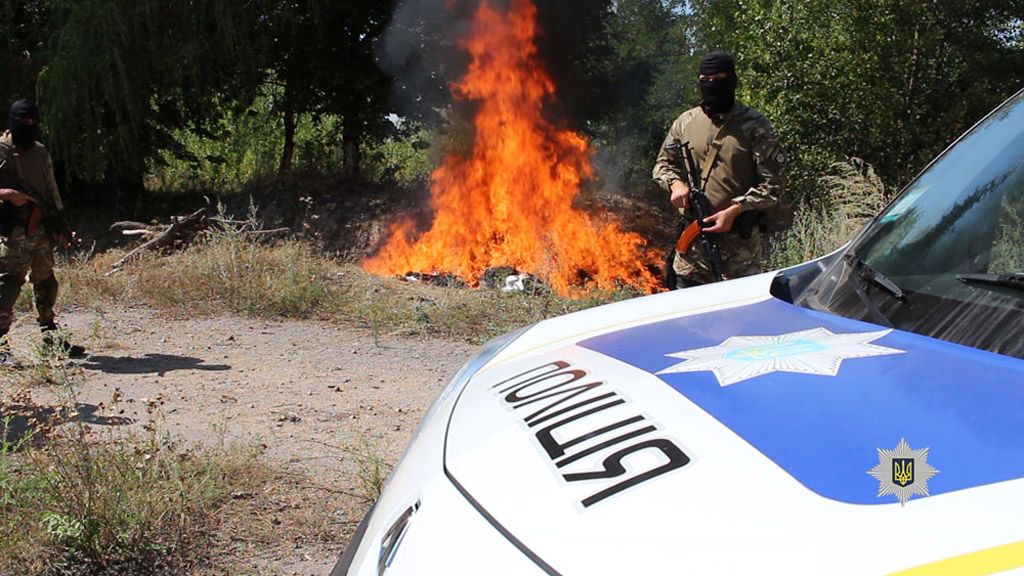 На Полтавщині спалено наркотиків на суму близько 2 мільйонів гривень