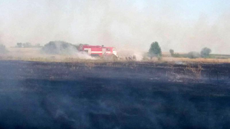 Рятувальники Полтавщини ліквідували 5 пожеж на відкритій території