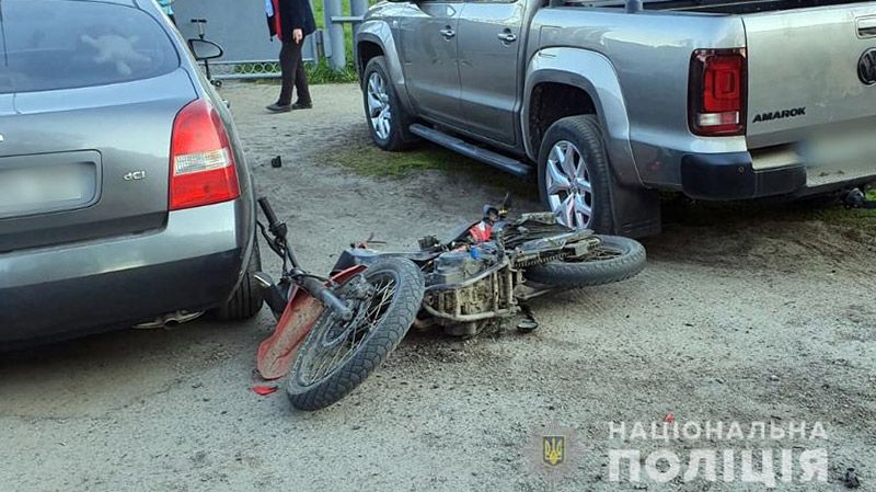 У Гадячі в ДТП постраждав неповнолітній мотоцикліст