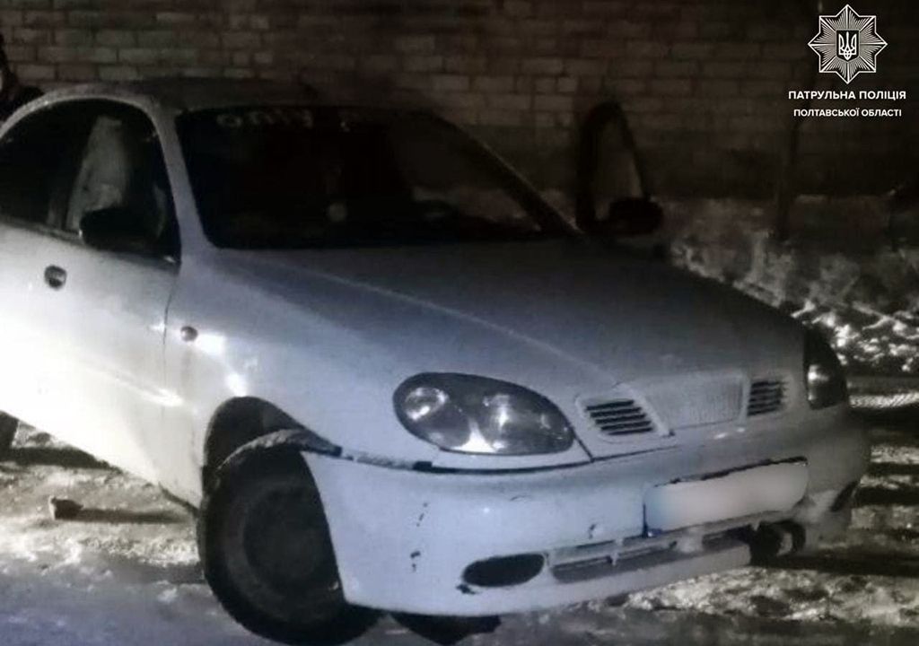 Полтавські патрульні розшукали водія, який вчинив ДТП та залишив місце автопригоди
