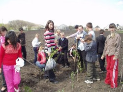 У Абрамівській школі відтворювали народні традиції та висаджували дерева
