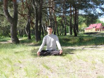 Андрій Дроботін вважає Кобеляки гарним місцем для йоги
