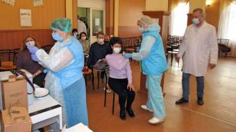 За кілька годин у Ліщинівці були вакциновані 450 чоловік