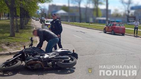 У Кременчуці в ДТП травмувався мотоцикліст