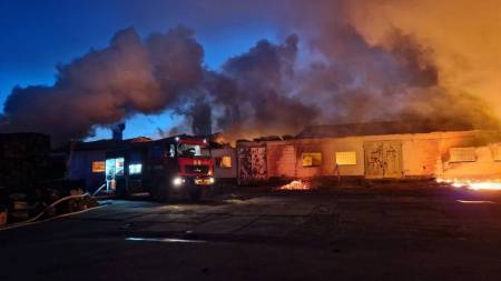 Пожежу у Полтаві, яка виникла внаслідок ударів ворожими дронами, вже ліквідували