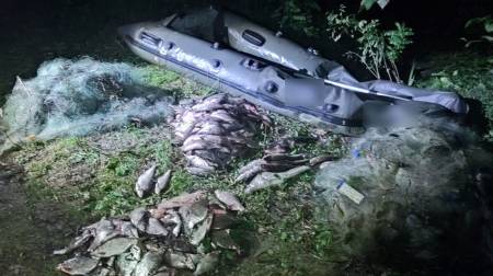 Поліцейські Полтавщини викрили браконьєра на воді, який наніс збитків на 370 тисяч гривень