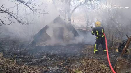 У Полтавському районі в пожежі постраждала літня жінка