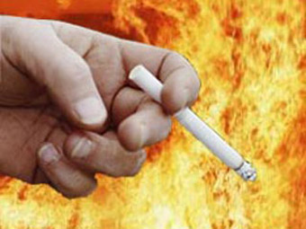 Чоловік загинув внаслідок необережного поводження з вогнем під час паління