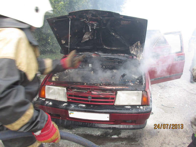 Ліквідовано пожежу в автомобілі