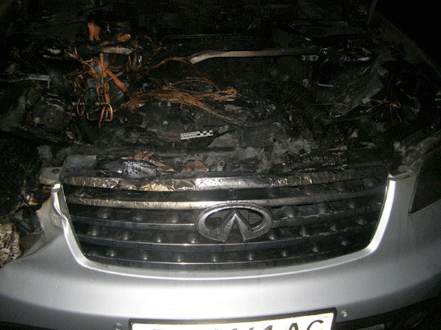 Міліція розшукує невідомого, який підпалив авто депутата
