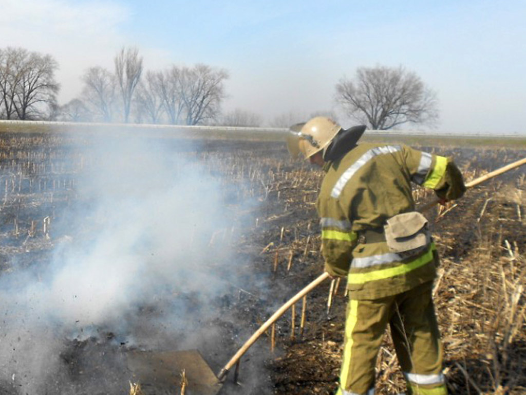 За добу рятувальники двічі виїжджали гасити загоряння сухої трави