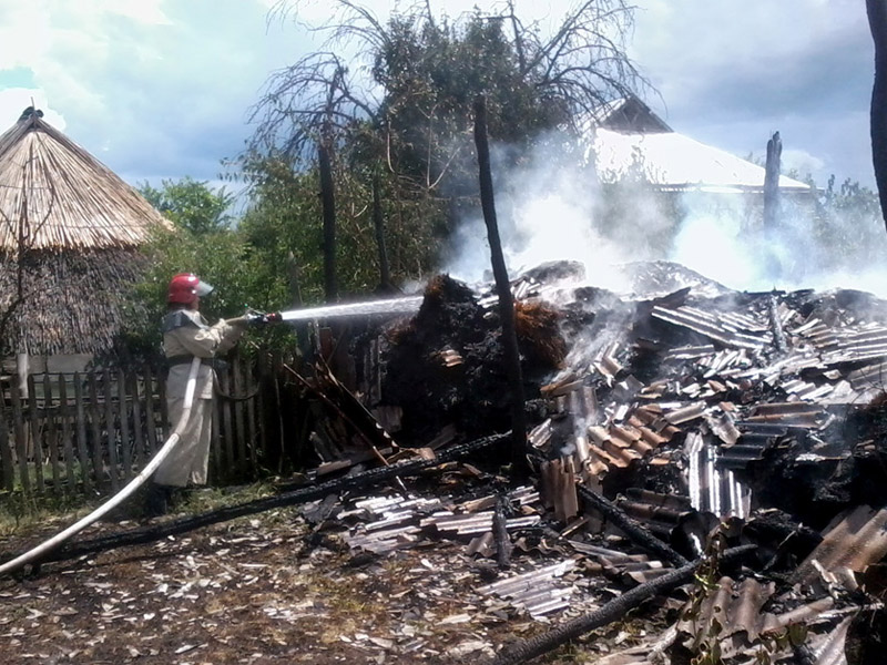 Полтавська область: вогнеборці врятували приватне господарство від знищення пожежею