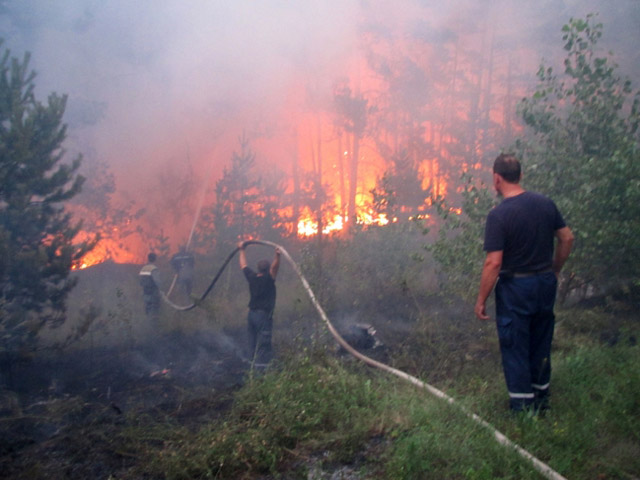 У Кобеляцькому районі сталася масштабна пожежа