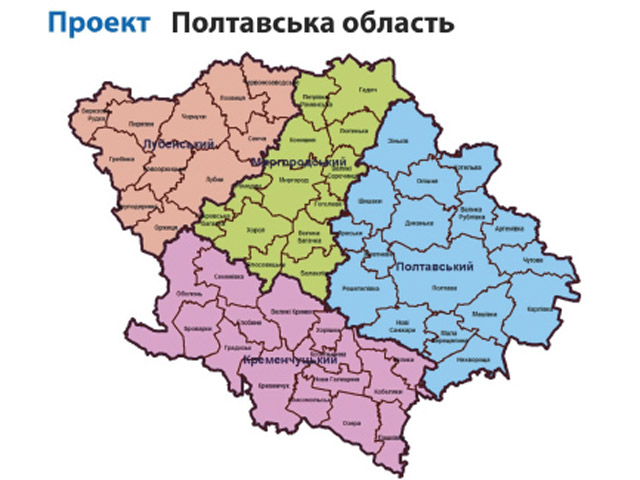 Як розділять Полтавську область