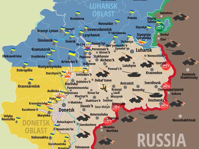 Карта АТО: ситуація на сході України станом на 2 квітня