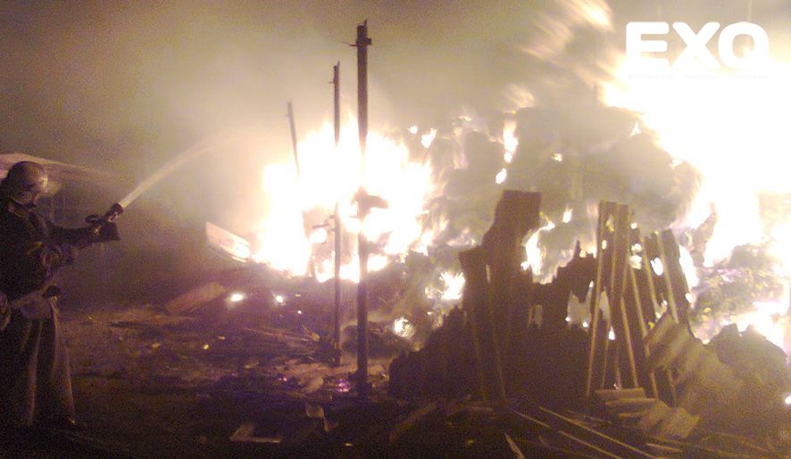 Козельщинський район: рятувальники ліквідували пожежу на території приватного господарства