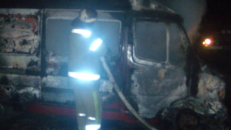 Вогнеборці ліквідували пожежу в вантажному автомобілі
