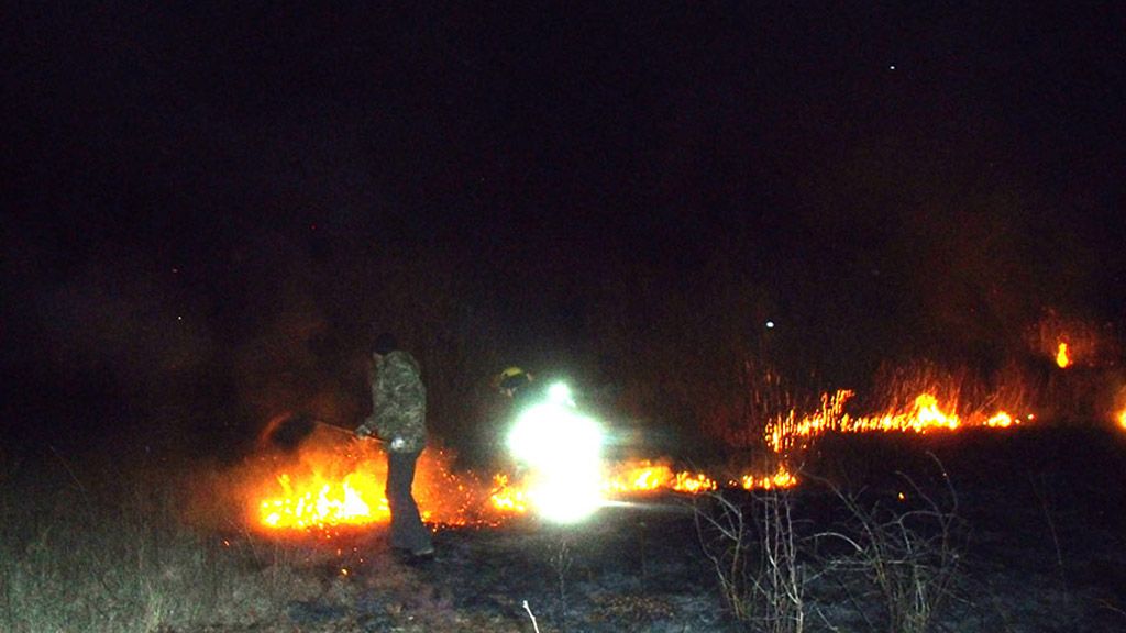 У Новосанжарському районі рятувальники ліквідували пожежу на відкритій території
