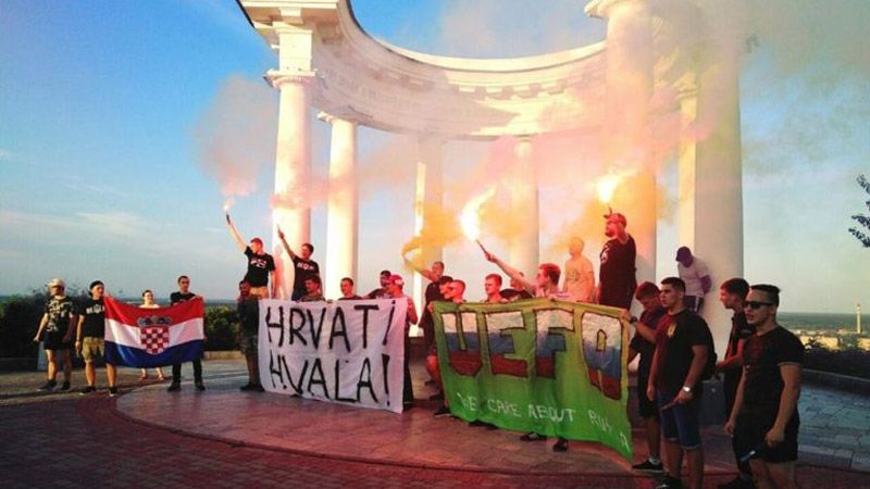 Полтавчани провели акцію підтримки хорватських футболістів