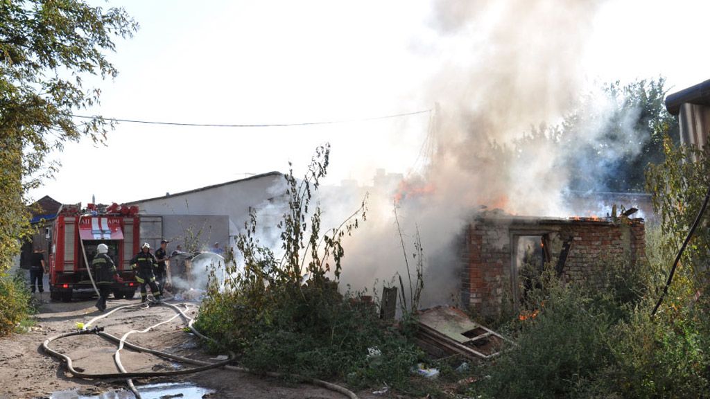 У центрі Полтави згорів сарай, де мешкали безхатченки