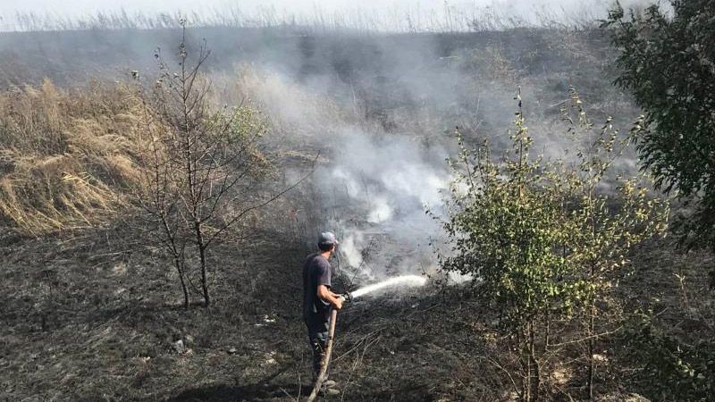 Рятувальники локалізували пожежу сухої рослинності у Кременчуцькому районі