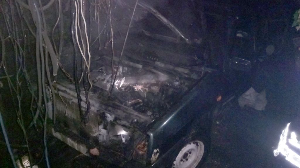 Рятувальники ліквідували пожежу в автомобілі «ВАЗ-21099»