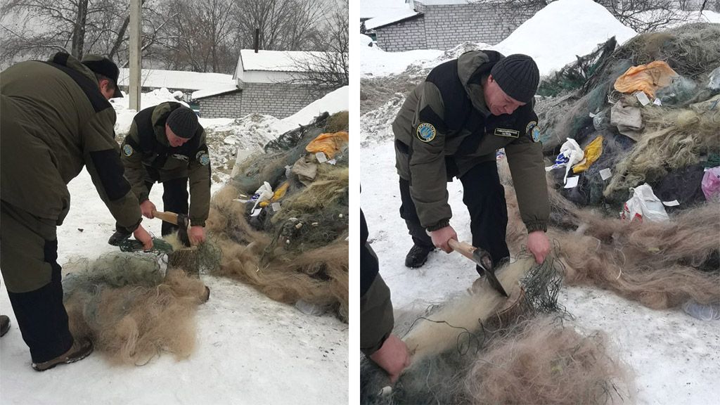 Полтавський рибоохоронний патруль знищив заборонені знаряддя лову