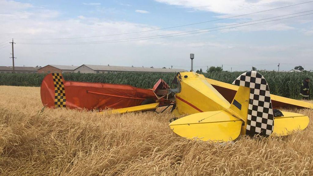 У Оржицькому районі упав літак: пілот не вижив