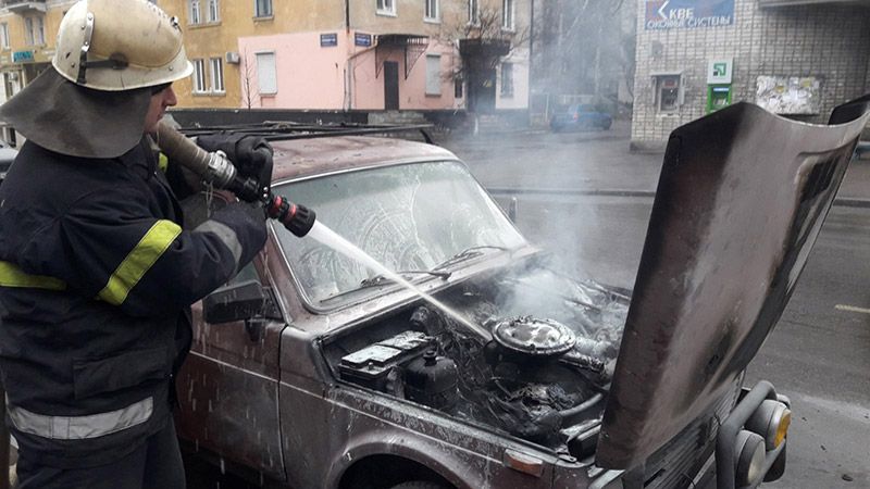 У Кременчуці горів автомобіль