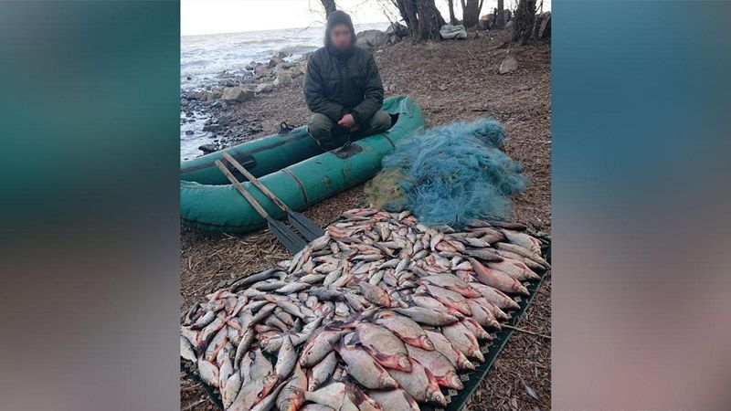 Біля Градизька упіймали браконьєра, який наловив більш ніж півсотні кілограмів риби