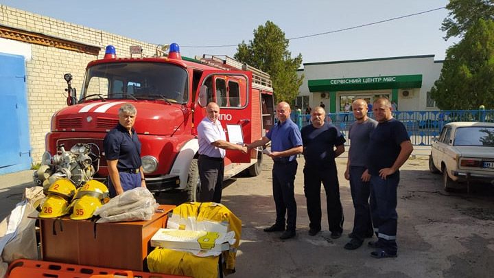 Бутенківські рятувальники отримали обладнання від колег із Канади