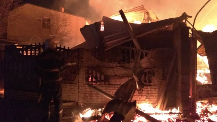 У пожежі в Миргороді загинули свині та птахи