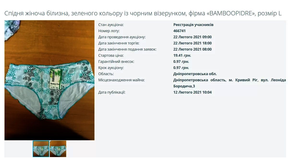 В Україні за борги розпродують спідню білизну