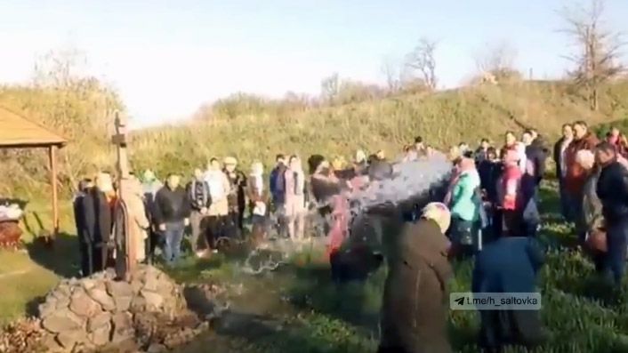 У Харківській області священних провів «експрес-освячення» на Пасху