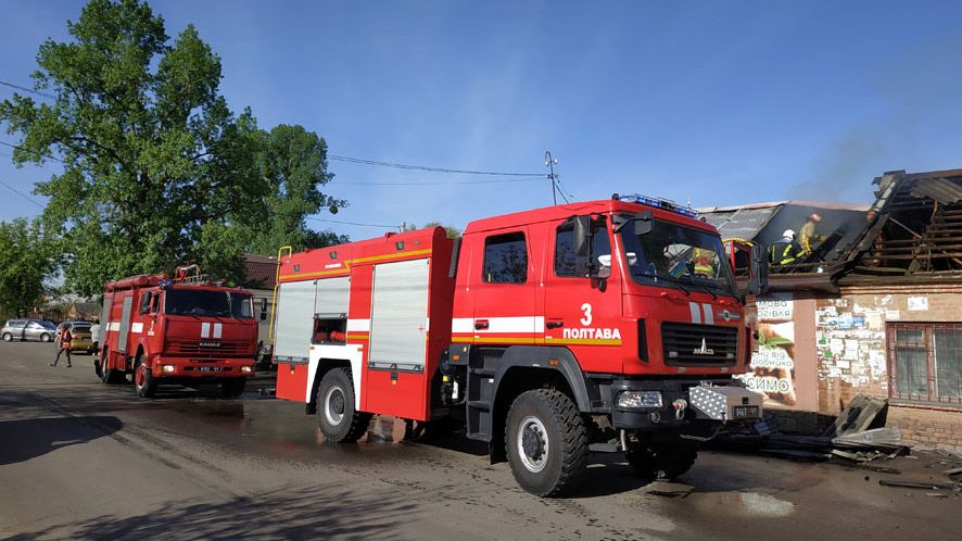 У Полтаві горів магазин