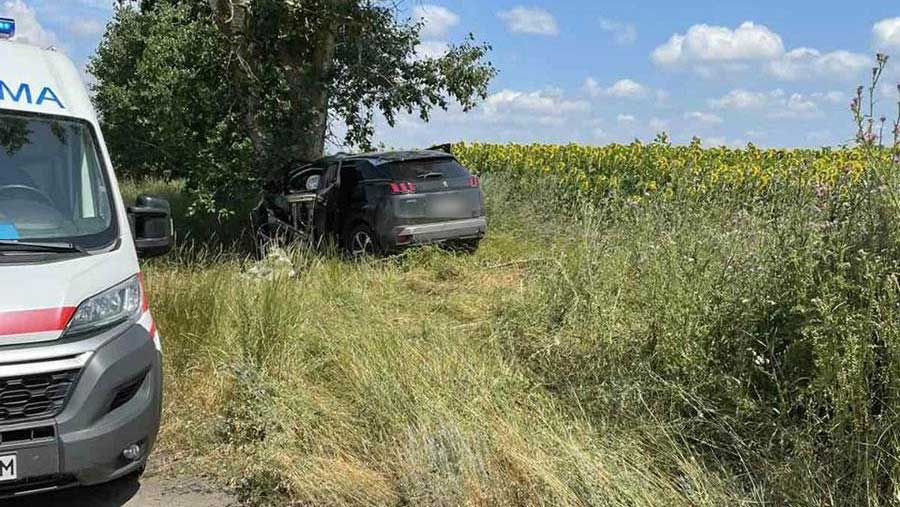 На Полтавщині автомобіль зіткнувся з деревом: водій загинув
