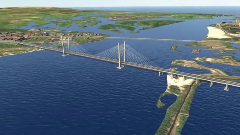 У Кременчуці розпочали будівництво пілонів мосту через річку Дніпро