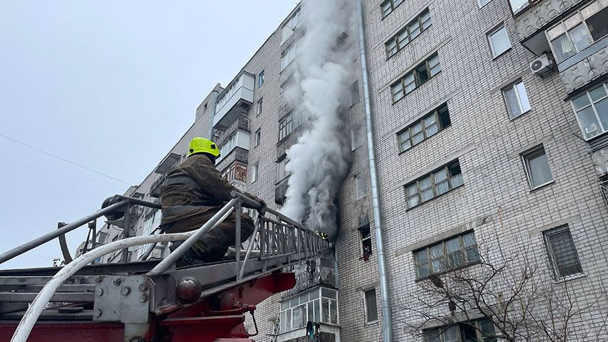 У Кременчуці горіла багатоповерхівка