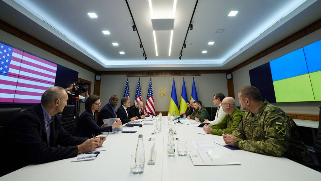 Президент України провів зустріч із Державним секретарем та міністром оборони США