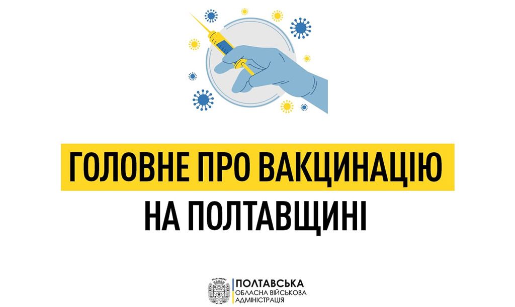 Вакцинація від коронавірусу на Полтавщині продовжується