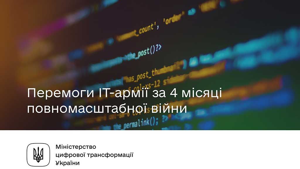 Мінцифри: За 4 місяці війни ІТ-армія атакувала понад 4200 російських онлайн-ресурсів